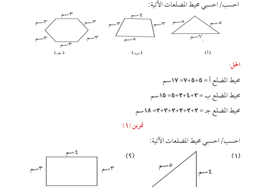 محيط المضلع 